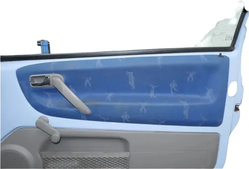 1x VW Lupo Arosa Türverkleidung Verkleidung Tür vorne rechts oben blau