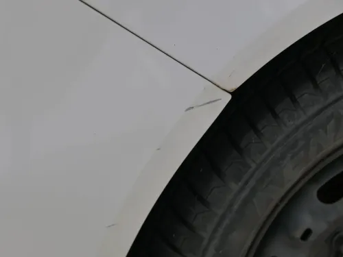 Fabia 5J Schrägheck Limousine Stoßstange hinten Heckstoßstange weiß LF9E (202344)