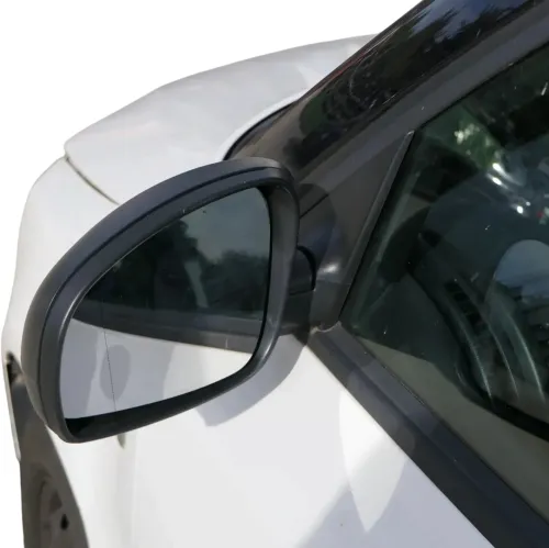 Skoda Fabia 5J mechanisch Spiegel Außenspiegel links mit Glas schwarz (202345)
