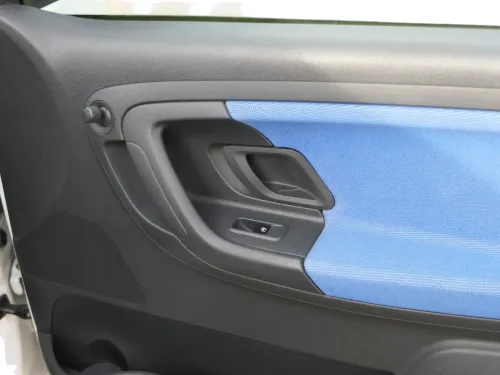 1x Skoda Fabia 5J Türverkleidung Verkleidung Tür vorne rechts blau Öffner (202348)