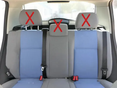 Skoda Fabia 5J 5itz Sitze hinten Rückbank Rücksitzbank 3 Punkt Gurt Isofix blau