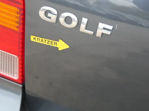 Golf 4 Limousine Heckklappe Kofferraumklappe Klappe hinten grau LC7V -ohneAnb (202381)