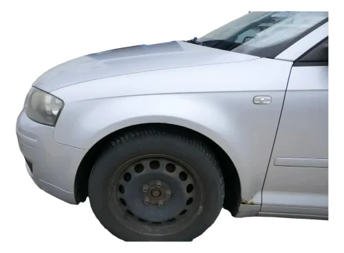 A3 8P Kotflügel vorne links silber grau LX7W auch Sportback -Rost (202421)