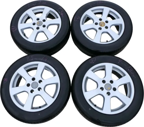 Audi A4 8E A6 4B Alufelgen CMS 205/55 R16 Zoll KBA 44978 Reifen wechseln (202442)