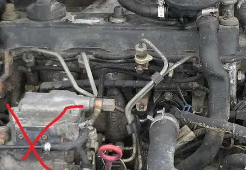 VW Golf 3 1E Leitungen Rohre für Einspritzt Leitung 1.9 TDI AEY AHU ALE 1Z Druck (169812)