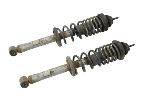 2x Polo 6N2 6N Federbein H&R 29420 HA Federn Stoßdämpfer hinten Sport Tuning (202326)