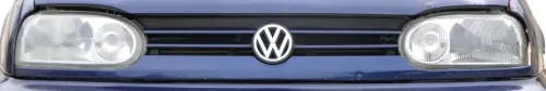 VW Golf 3 Grill Kühlergrill VW Zeichen Logo Grillleiste Leiste blau LC5L (202443)