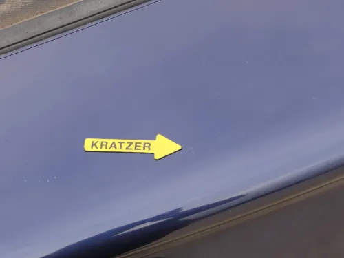 Golf 3 1E Cabrio Heckklappe Kofferraumklappe hinten Klappe blau LC5U ohneAnbaute (202445)