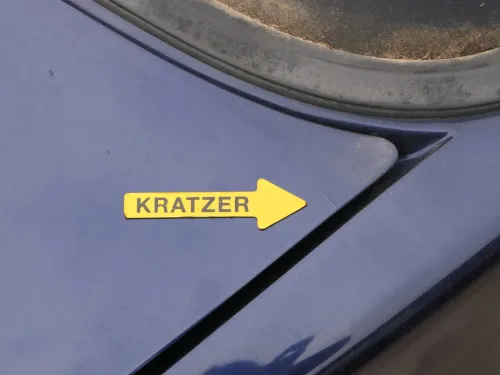 Golf 3 1E Cabrio Heckklappe Kofferraumklappe hinten Klappe blau LC5U ohneAnbaute (202445)
