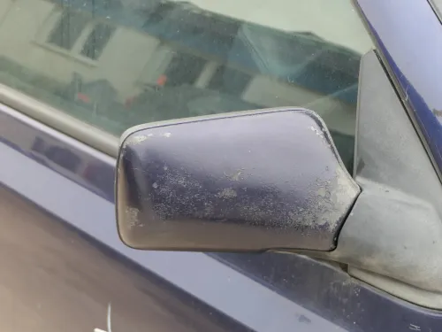 VW Golf 3 Cabrio 1E elektrischer Spiegel Außenspiegel rechts blau LC5U
