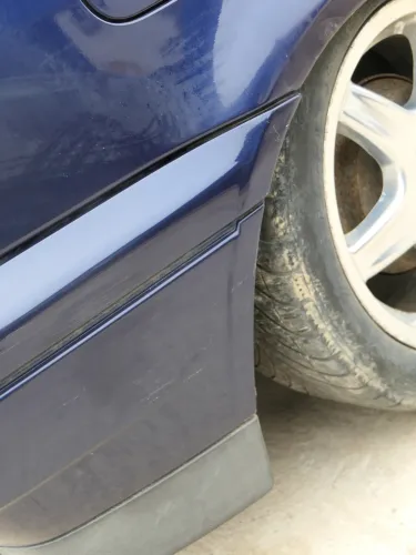 VW Golf 3 1H 1E Cabrio Stoßstange hinten Heckstoßstange blau LC5U Limousine (202452)