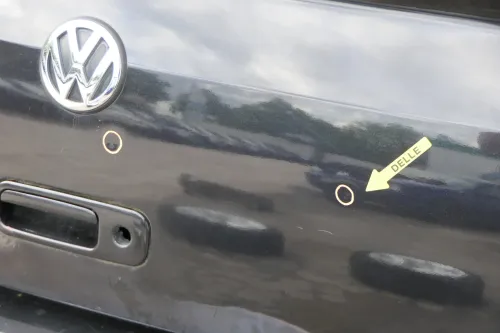 Golf 4 1E Cabrio Heckklappe Kofferraumklappe hinten Klappe blau LC5U ohneAnbaute (202501)