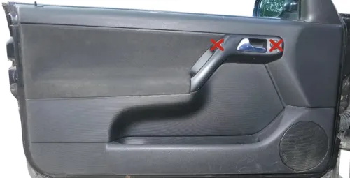 Golf 4 3 1E Cabrio 1E Türverkleidung Verkleidung Tür vorne links schwarz (202511)