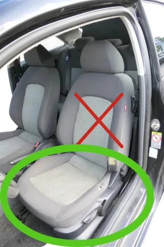 VW Polo 9N 6R Ibiza Sitzgestell Sitz Fahrersitz links 2/3-Türer - Nur Gestell (202653)