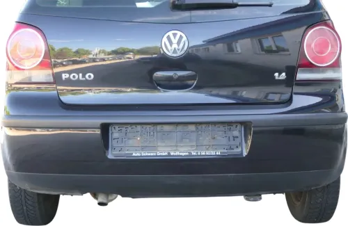 VW Polo 9N 9N3 Stoßstange Heckstoßstange hinten schwarz LC9Z (202660)