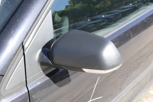 VW Polo 9N 9N3 mechanisch Spiegel Außenspiegel links vorne schwarz  Blinker (202677)
